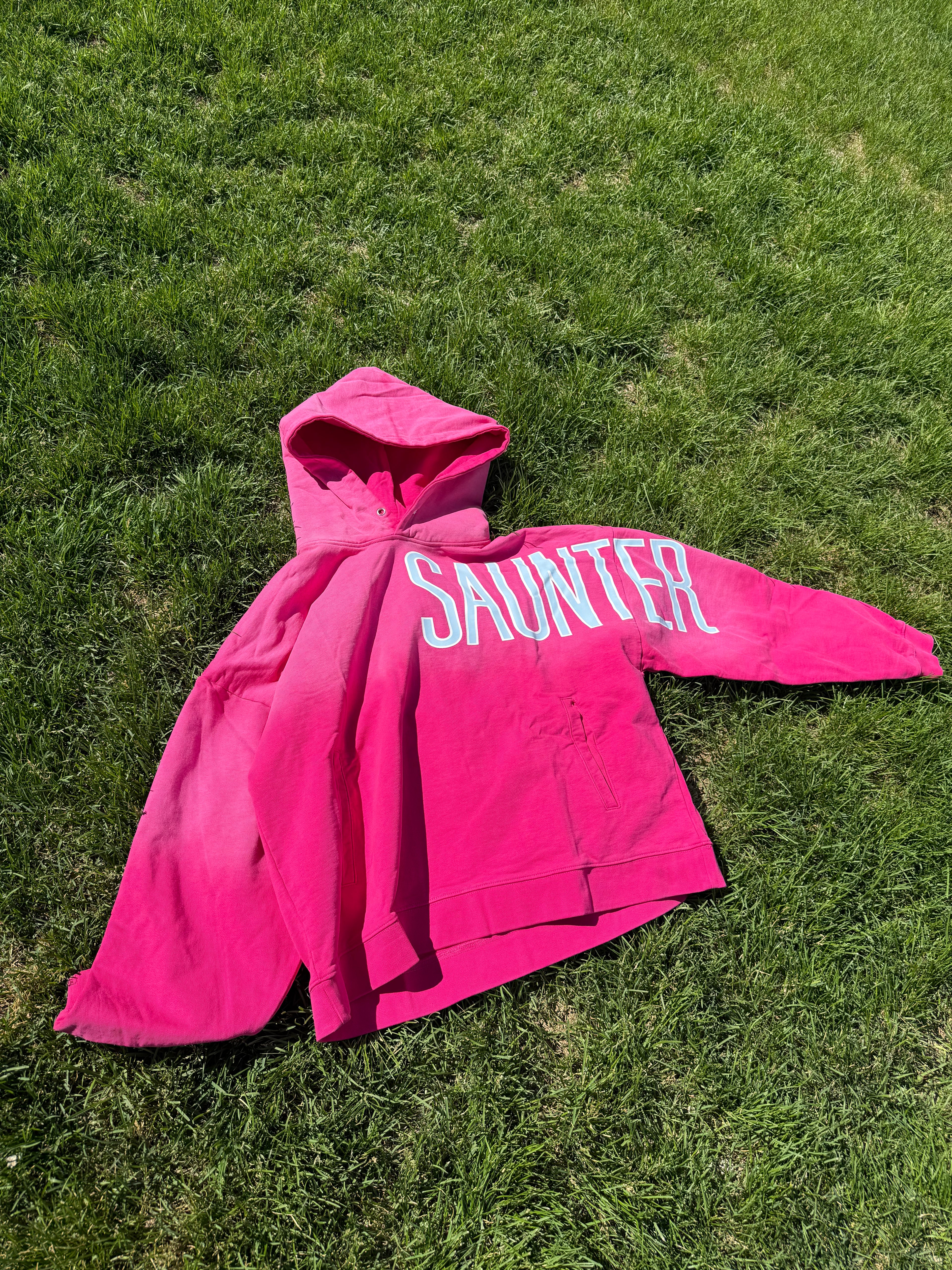 "SAUNTER" hood - hibiscus pink