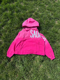"SAUNTER" hood - hibiscus pink