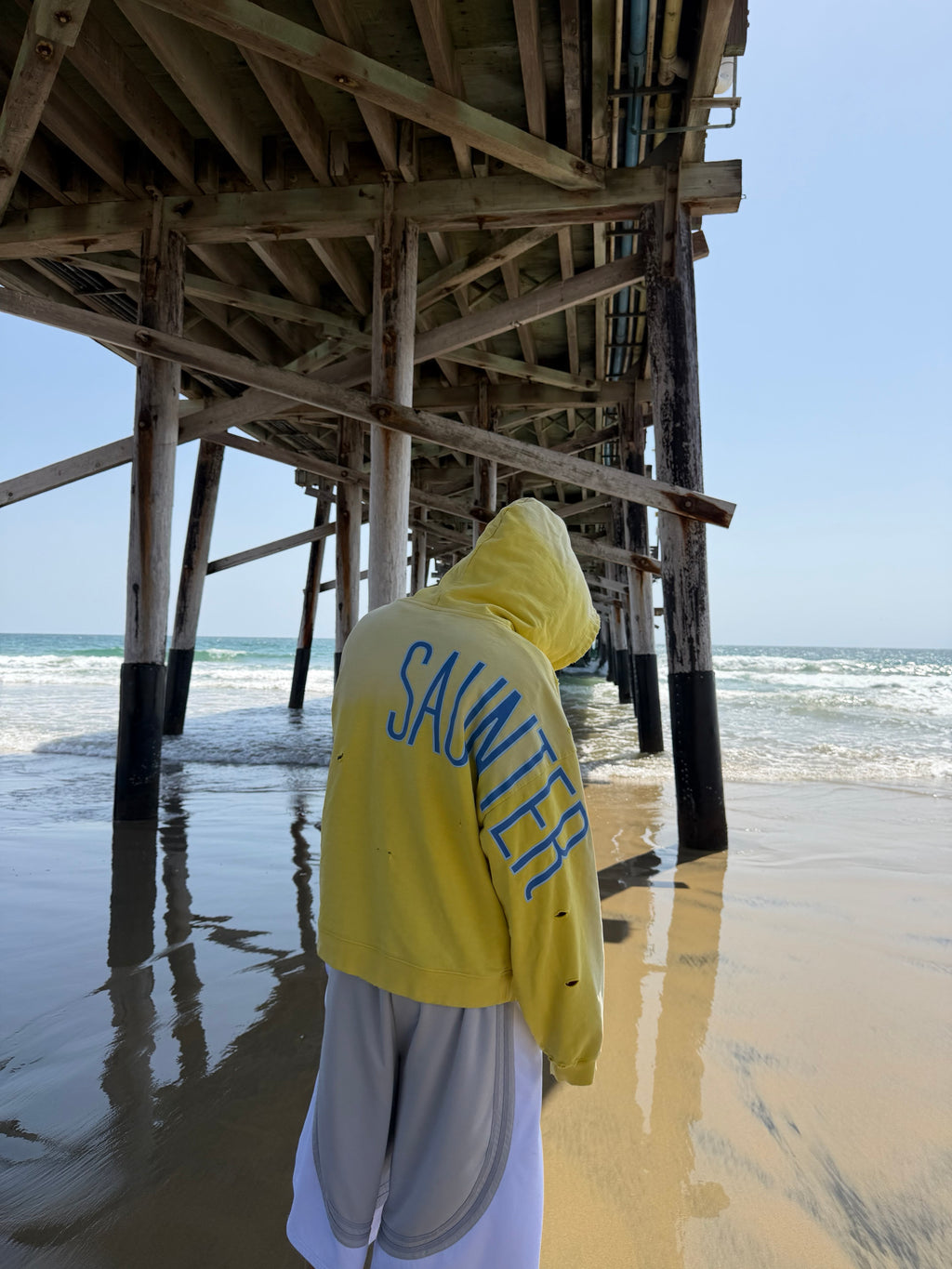"SAUNTER" hood - canary yellow