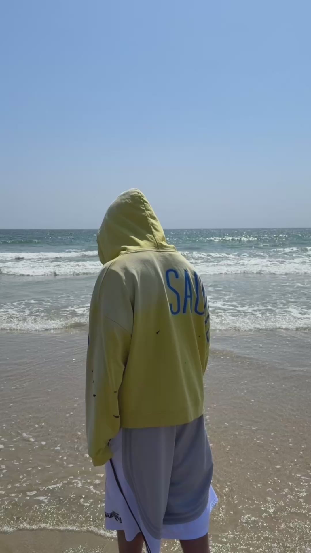 "SAUNTER" hood - canary yellow